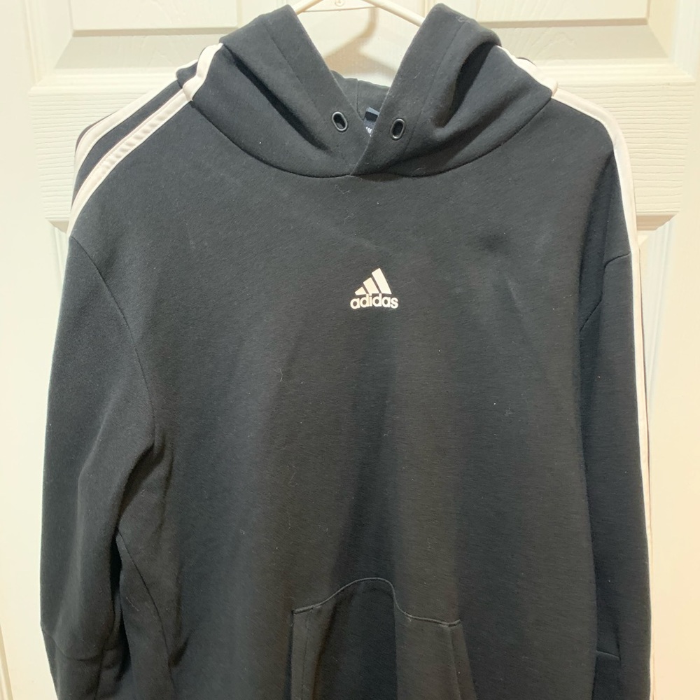 Adidas center logo hoodie